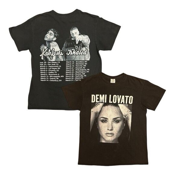 Demi Lovato T-Shirt Medium Kehlani, Dj Khaled Concert Shirt - Picture 1 of 8